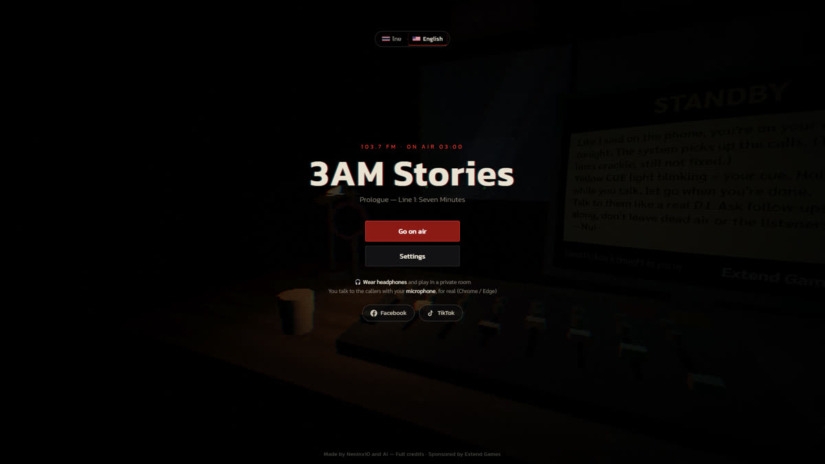 Title screen